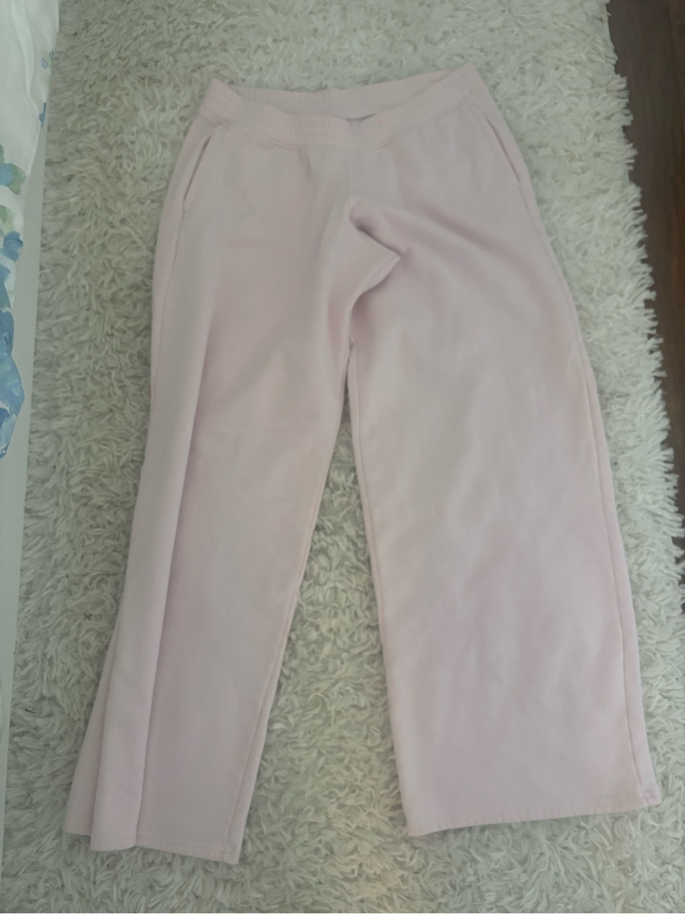 Hollister Light Pink Wide-Leg Sweatpants